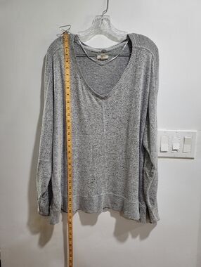 Cupio Soft Knit Gray V-Neck Sweater | Cozy Everyday Top